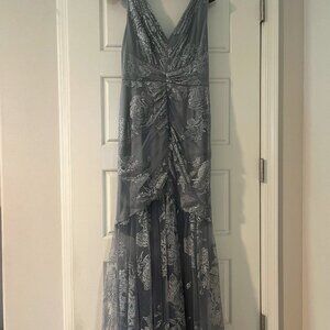 MARCHESA NOTTE Formal Dress GRAY Size 8